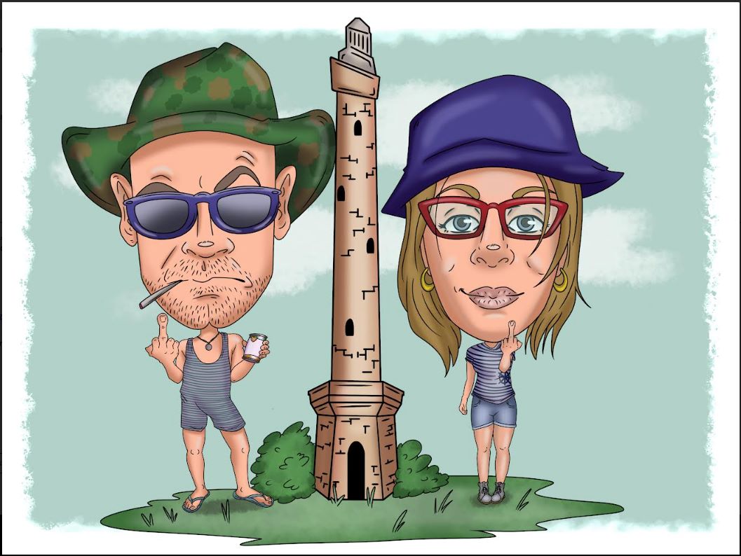 Karikatura páru